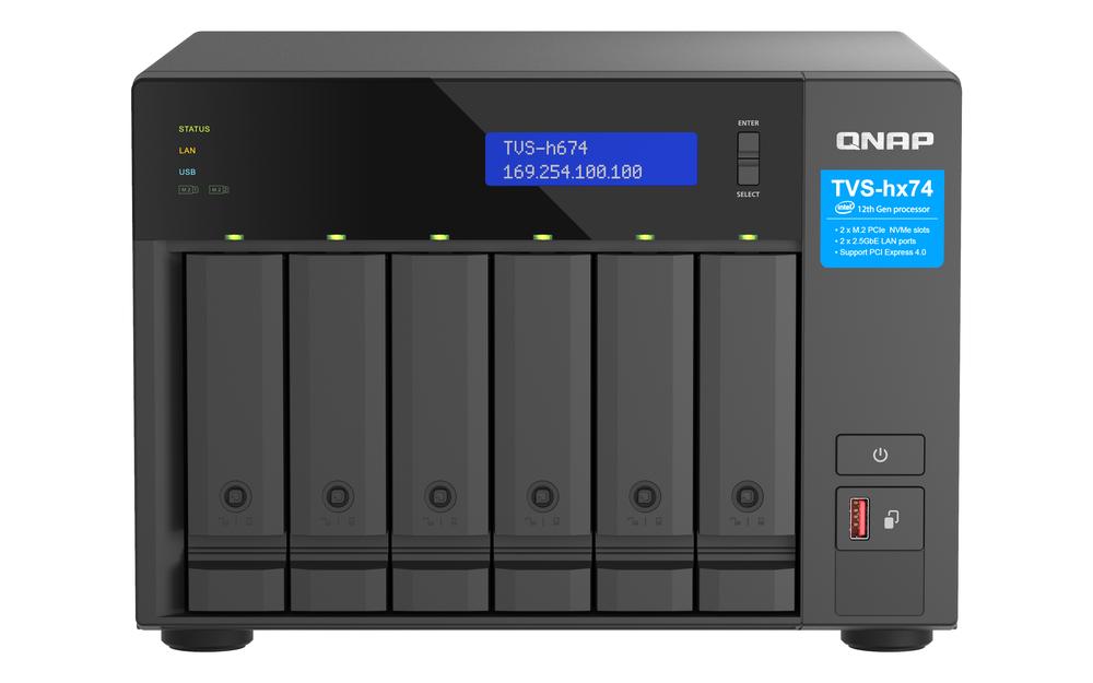 Servidor nas qnap tvs - h674 - i3 - 16g 6 bahias - Imagen 2