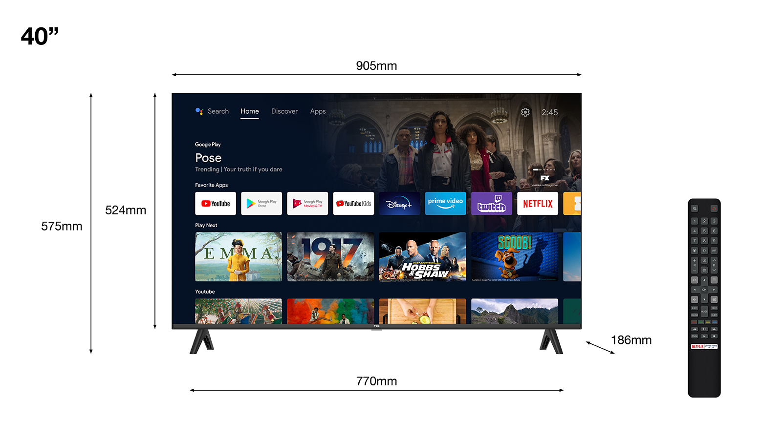 Tv tcl 40 pulgadas led fhd 40s5400a - Imagen 2