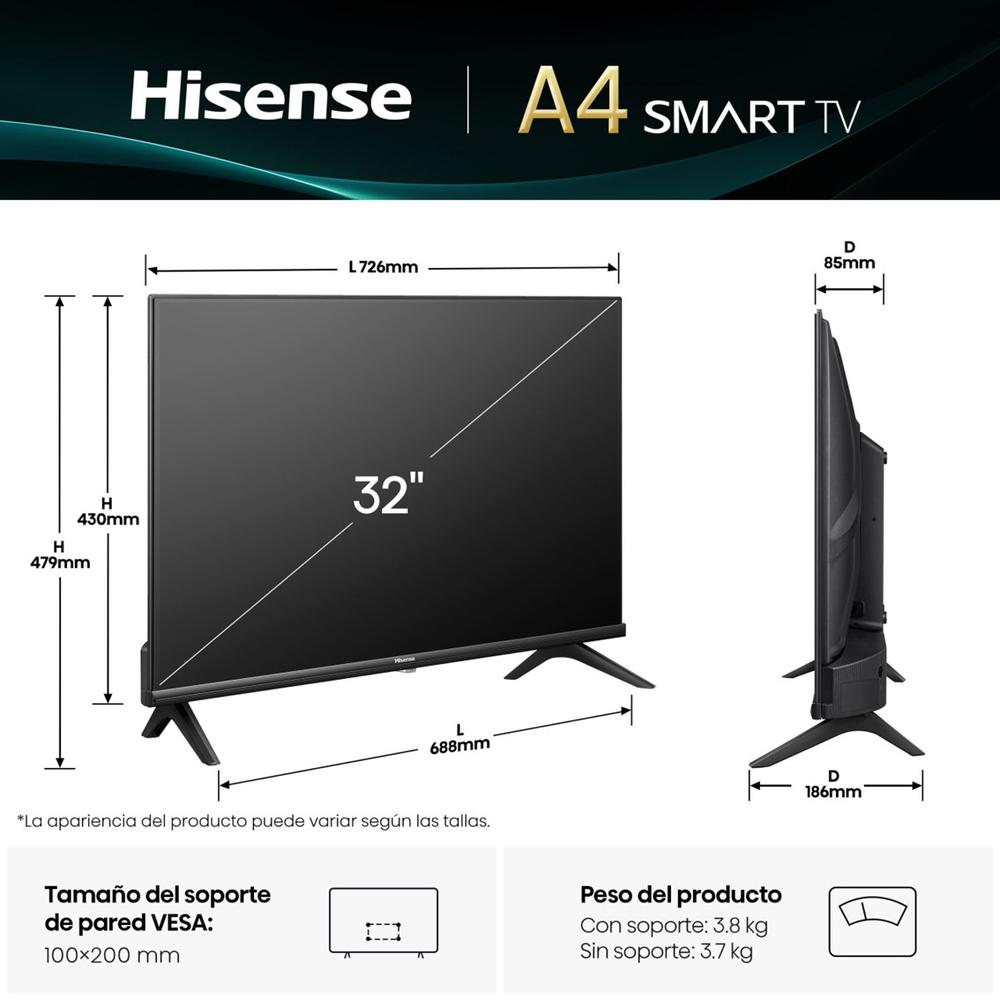 Tv hisense 32 pulgadas led hd ready - Imagen 2