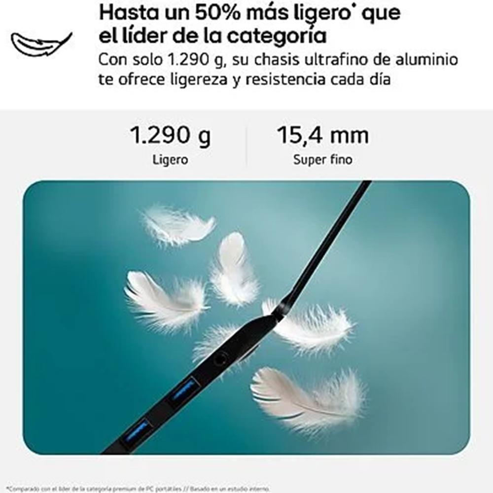Portatil lg 15z80t - g rai5 - 340 16gb ssd - Imagen 2