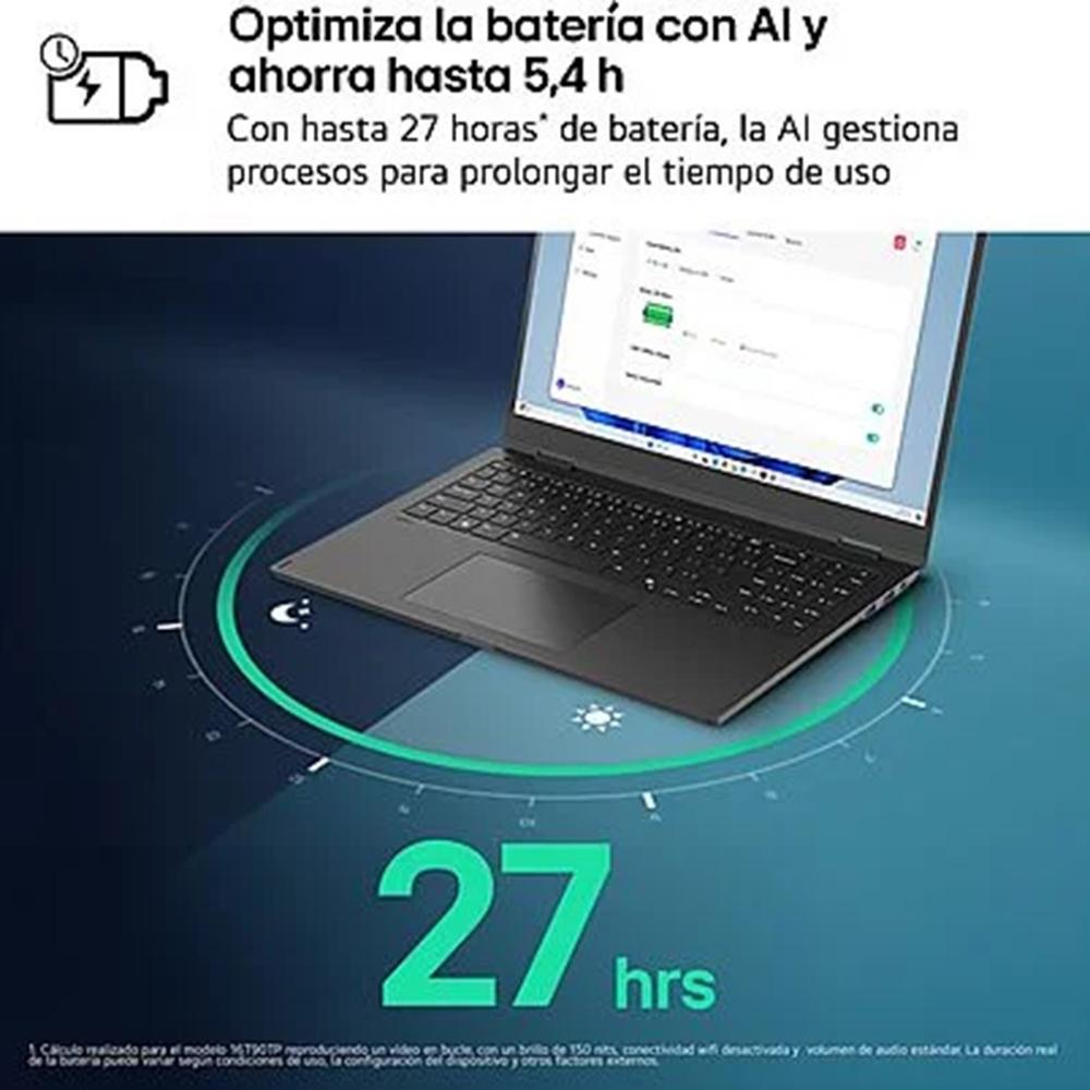 Portatil lg 15z80t - g rai5 - 340 16gb ssd - Imagen 3