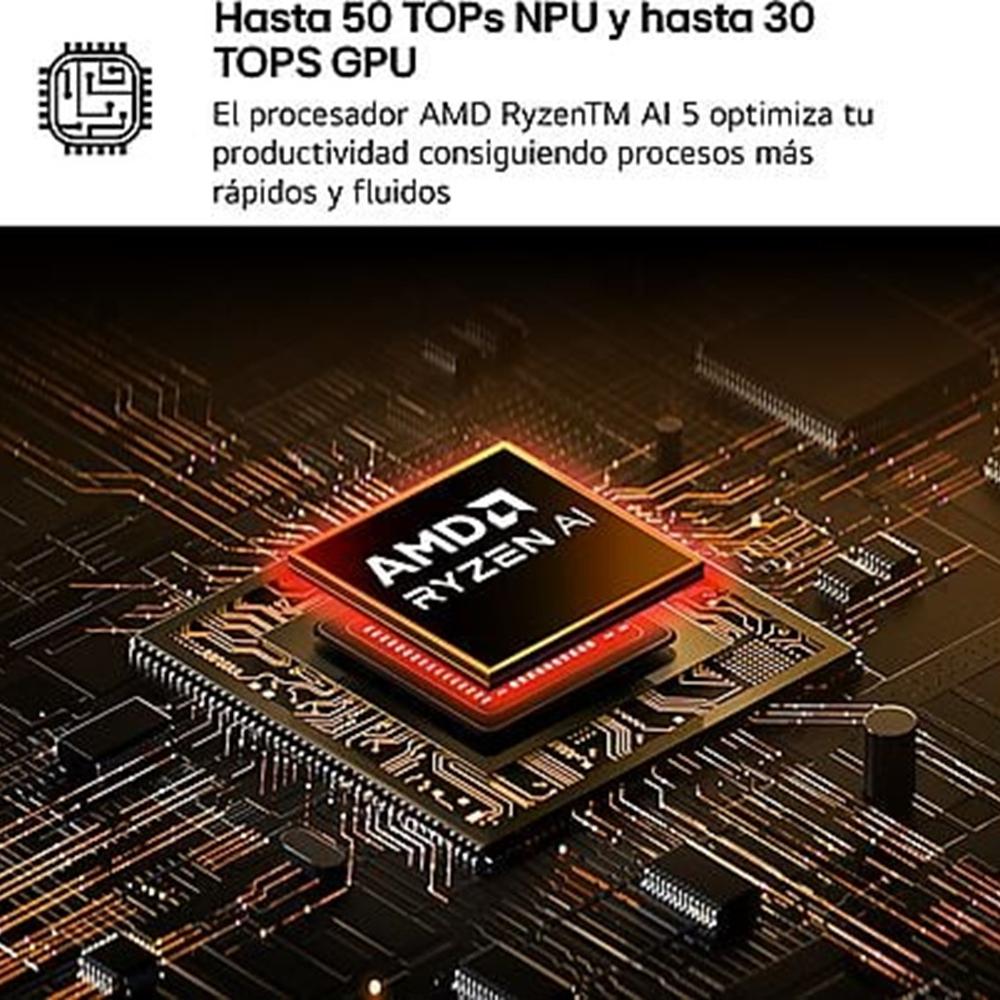 Portatil lg 15z80t - g rai5 - 340 16gb ssd - Imagen 6
