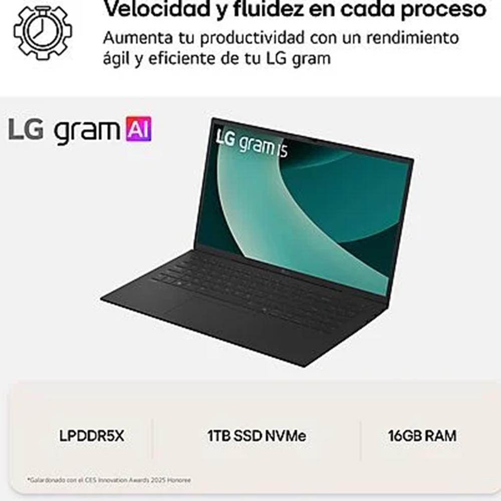 Portatil lg 15z80t - g rai5 - 340 16gb ssd - Imagen 7